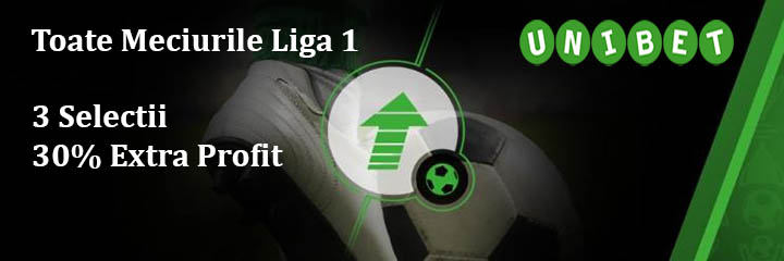 3 selectii, 30% extra Unibet