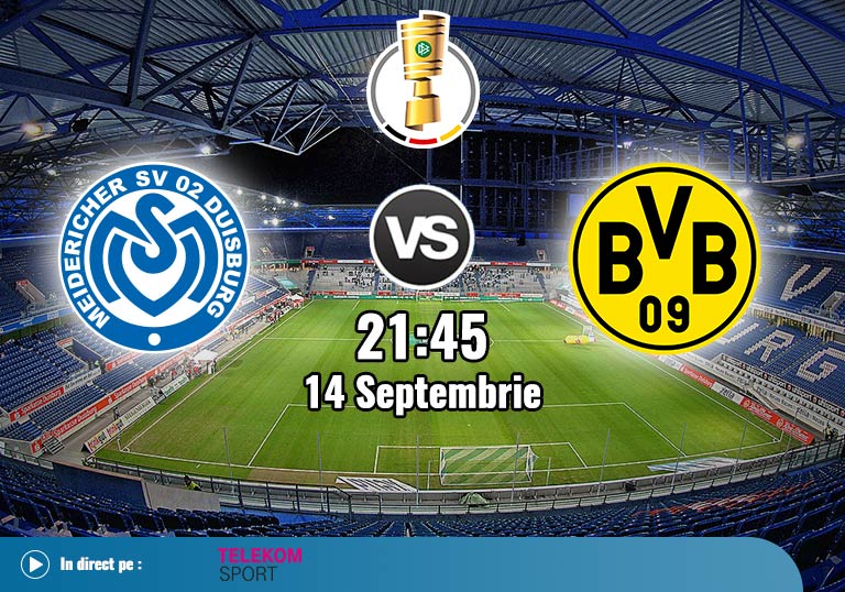 Cupa Germaniei, MSV Duisburg vs Borussia Dortmund, 2020