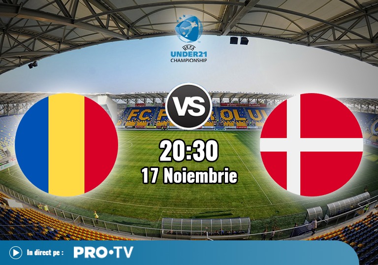 Romania Danemarca , Calificari Euro U21, 2020