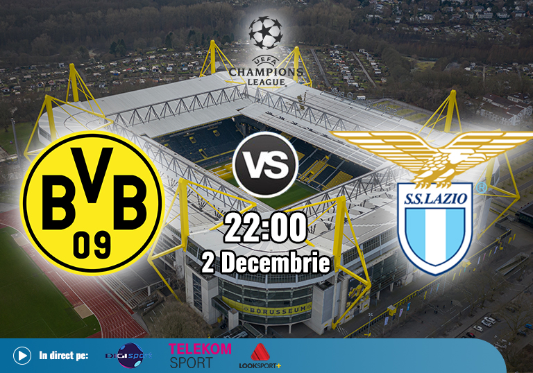 Borussia Dortmund Lazio , Liga Campionilor , 2020
