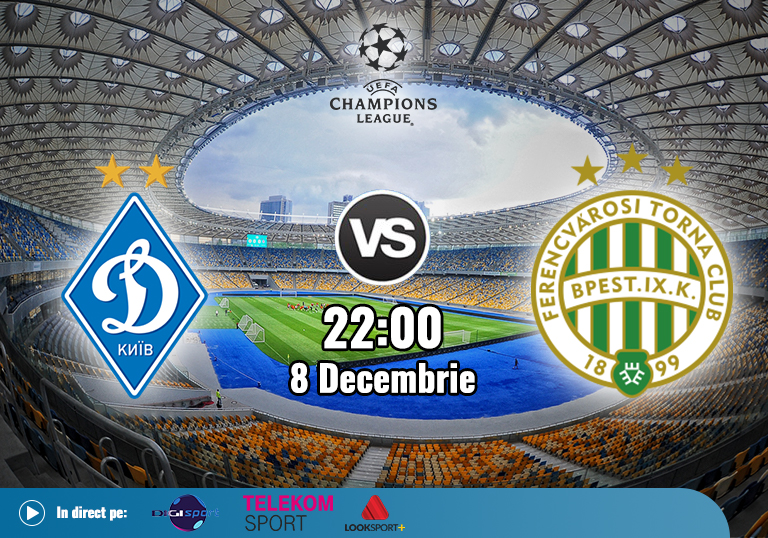 Dynamo Kiev Ferencvaros , Liga Campionilor , 2020