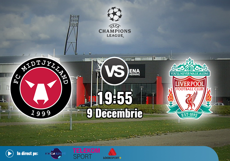Midtjylland Liverpool , , Liga Campionilor , 2020