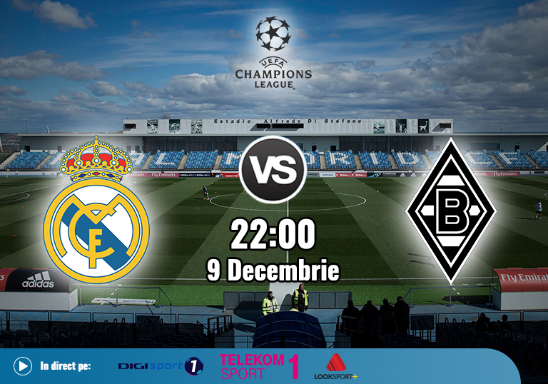 Real Madrid Borussia Monchengladbach , Liga Campionilor, 2020
