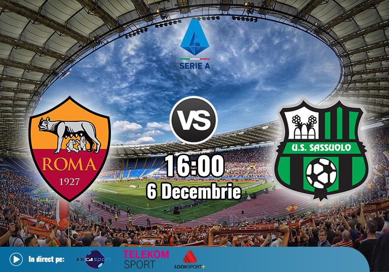AS Roma Sassuolo , Serie A, 2020