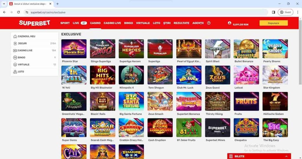 exclusive superbet