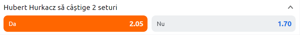 pariuri hurkacz medvedev betano