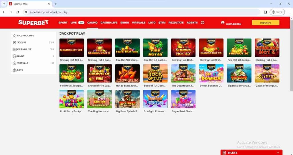 jackpot superbet
