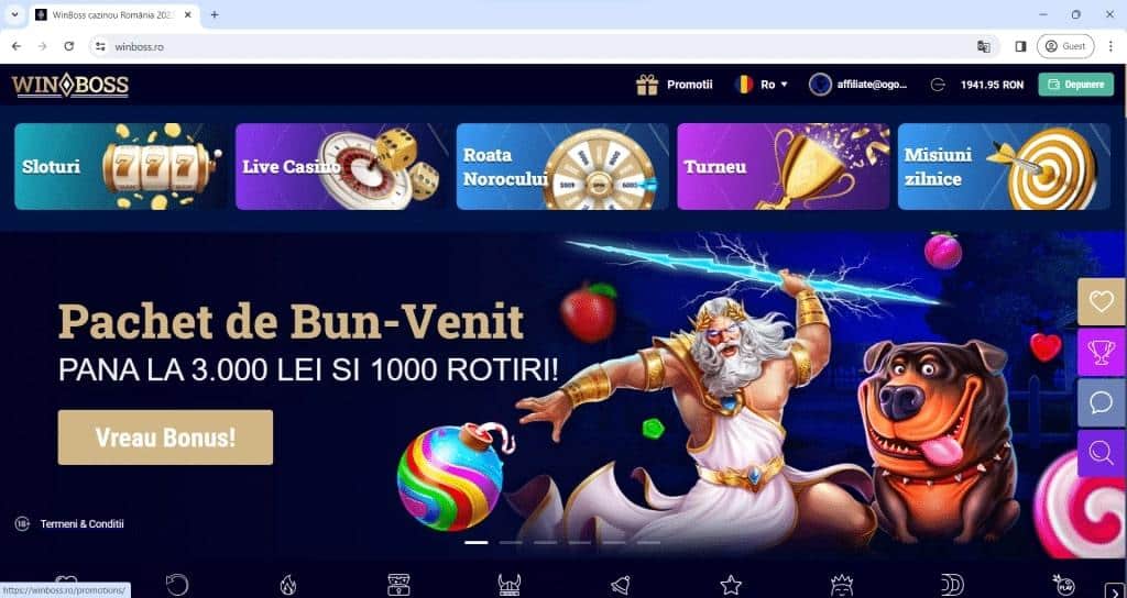 pagina principala winboss
